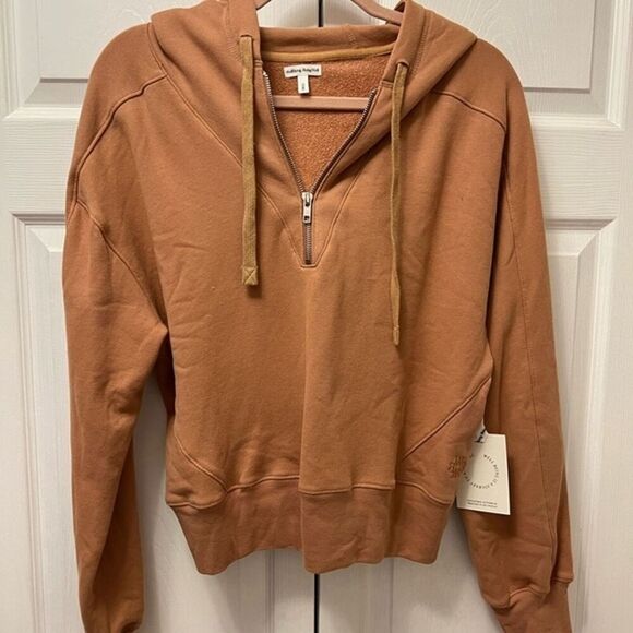 Revolve WELL BEING BEING WELL size small Avalon half zip hoodie organic cotton - Picture 2 of 12